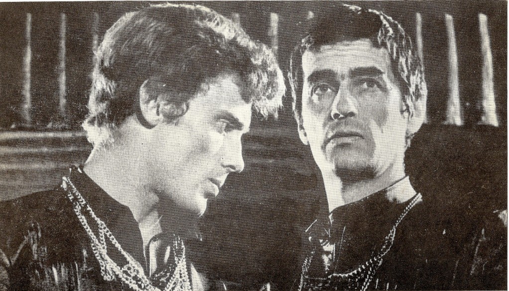 Daniel Olbrychski (Hamlet) i A.Hanuszkiewicz (Duch)